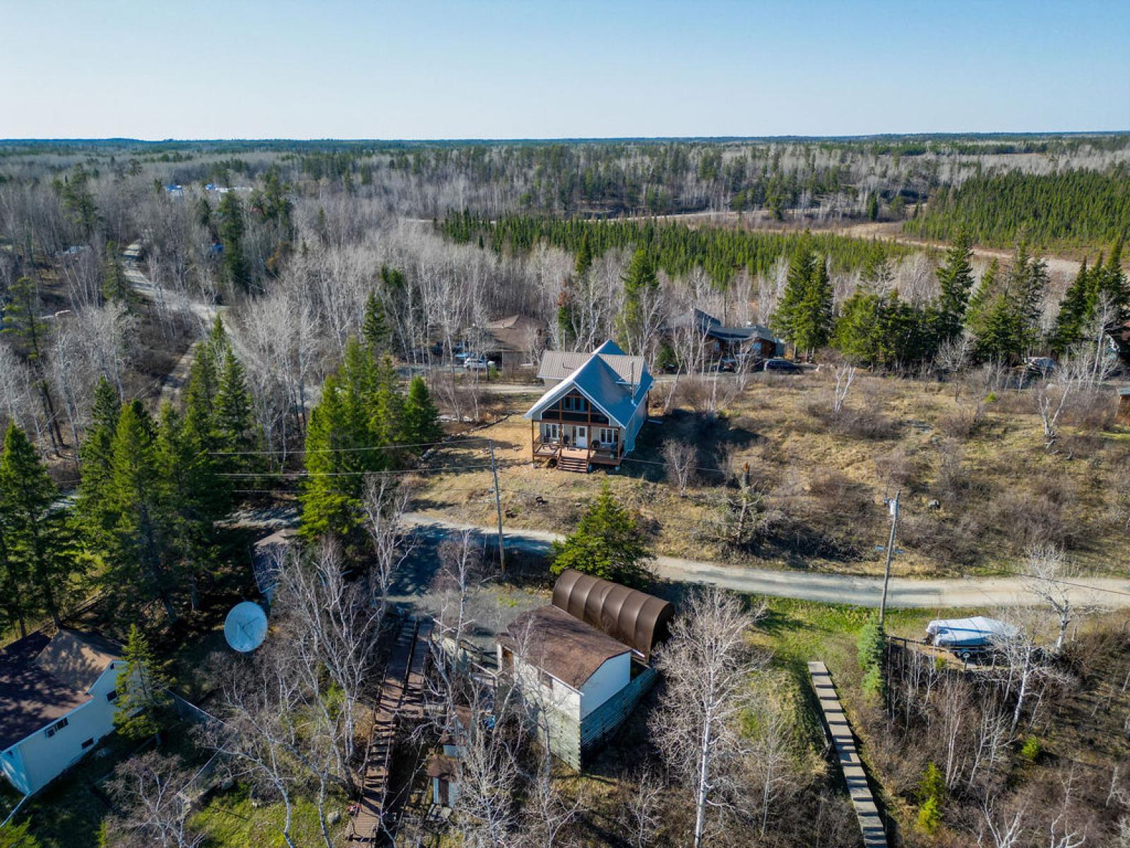 West Hawk Lake Titled Lot Built 2022 - View From Lake back towards Cottage