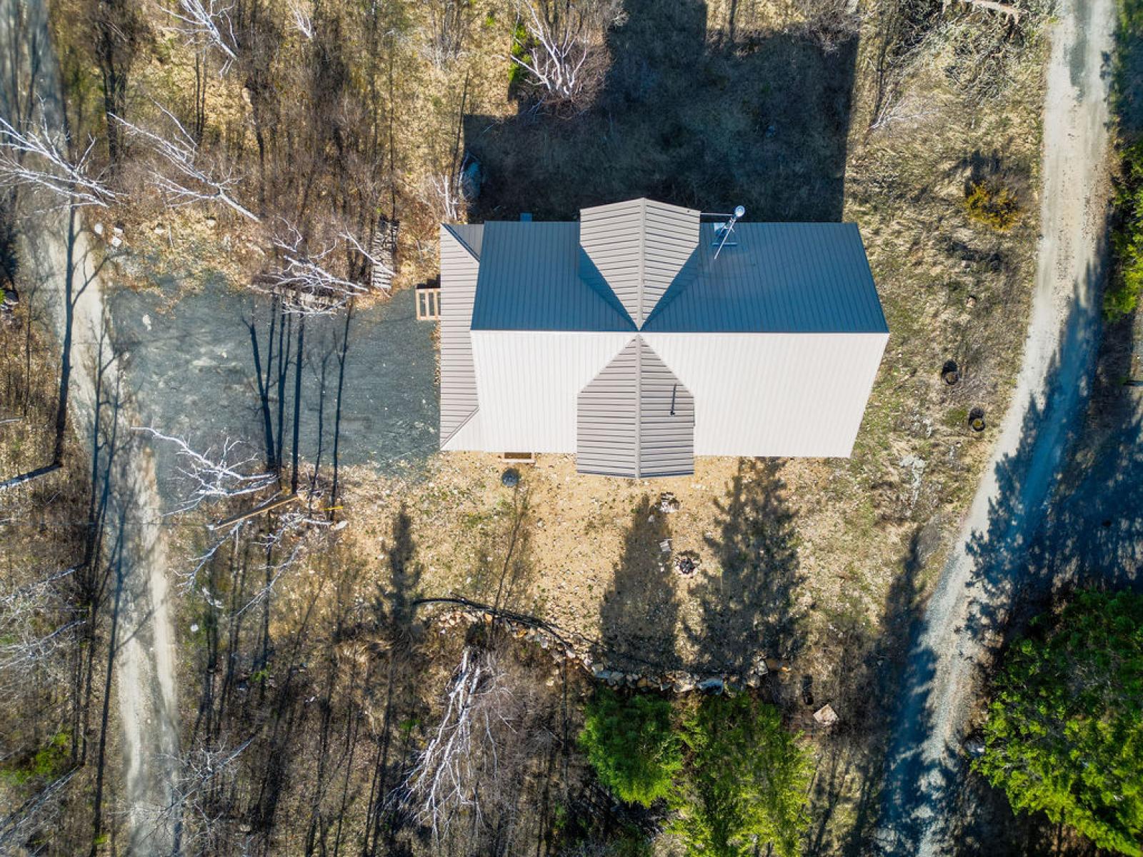 West Hawk Lake Titled Lot Built 2022 - Birds Eye View from directly above